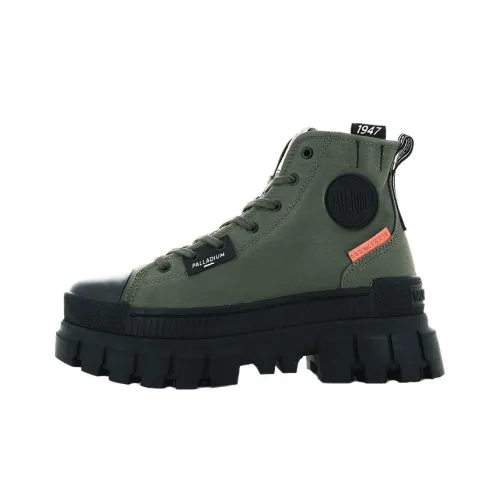 Палладий Revolt Hi TX Звезда Slip-resistant устойчивый к истиранию дышащий высокий топ кеды женские армейский зеленый