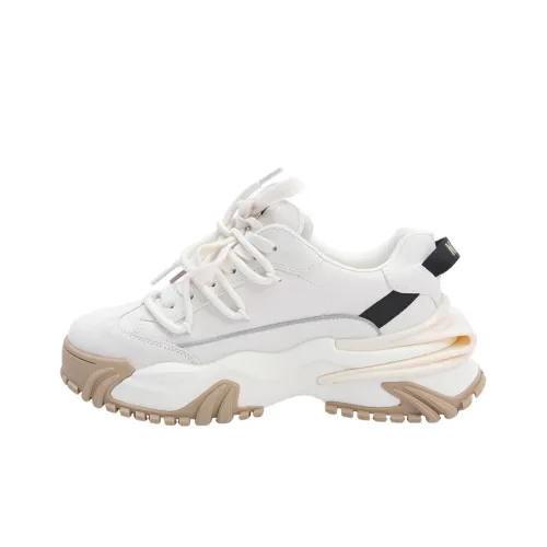 Nerdy Толстая подошва Кроссовки Женские Кремовые