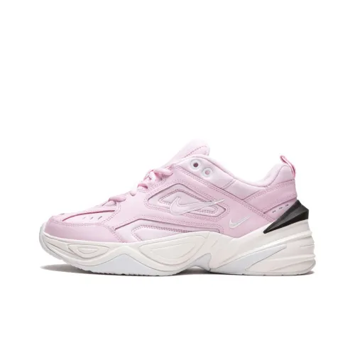 Nike M2K Tekno Розовая пена Non Нижняя юбка Легкий Low Топ Толстоподошвенные кроссовки Женские Розово-белый