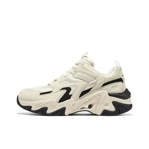 Skechers Stamina V6 Low Топ Толстая подошва Кроссовки Мужские Черный Бежевый