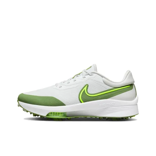 Nike Air Zoom Infinity Shock Absorbers Slip-resistant Abrasion-resistant Низкий топ Обувь для гольфа Мужская Белый Зеленый