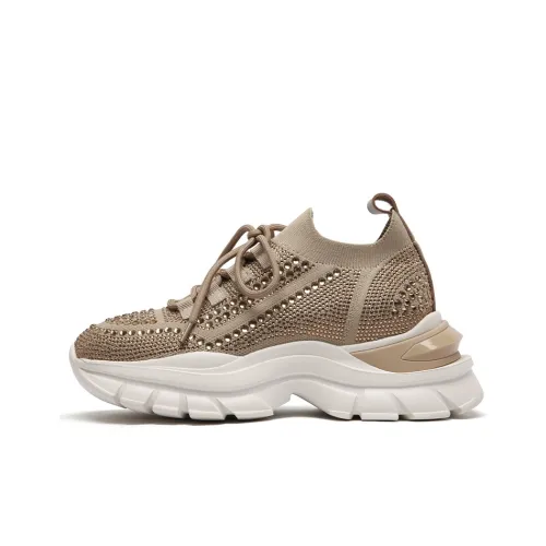 PACO GIL Low Top Canvas Sneakers Khaki Women's