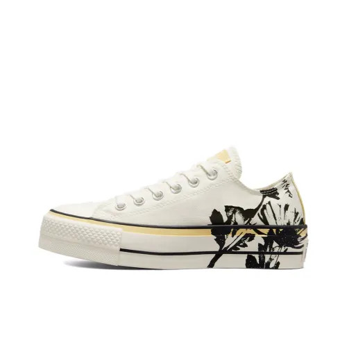 Converse Chuck Taylor All Star Платформа Низкие Кеды Женские Белые Черные