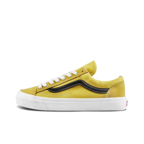 Vans Era Vault OG Style 36 LX Черный Marshmall Low Топ Кеды Унисекс Черный Желтый