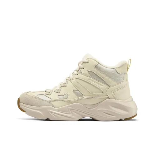 Skechers Stamina Airy High Топ Толстая подошва Кроссовки Женские Желтые