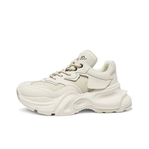 Coup de Foudre Амортизация устойчивый к истиранию легкий увеличивающий высоту матовый низ топ кроссовки с толстой подошвой женские