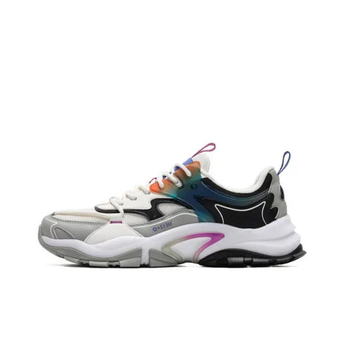 361° Prehistoric Monster Амортизирующие низкие кроссовки с антискользящим покрытием мужские белые и серые