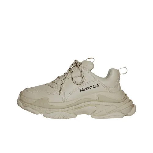 Balenciaga Triple S Low Топ Толстая подошва Кроссовки Мужские Коричневые