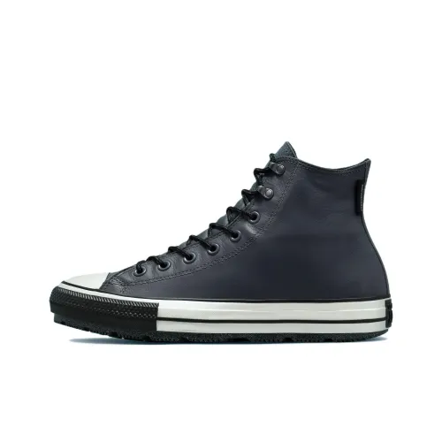 Converse Chuck Taylor All Star Зимние Водонепроницаемые Высокие Кеды Унисекс Черный Белый Серый