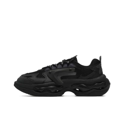 FILA FUSION Низкие кеды с толстой подошвой, черные, мужские