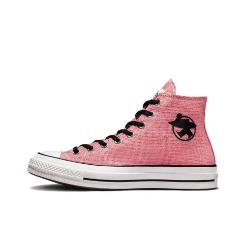 Stussy x Converse 1970s 'Surfman' Высокие Кеды Унисекс Черный Розовый
