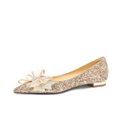 Lily Wei Повседневная обувь Женская Шампанское золото