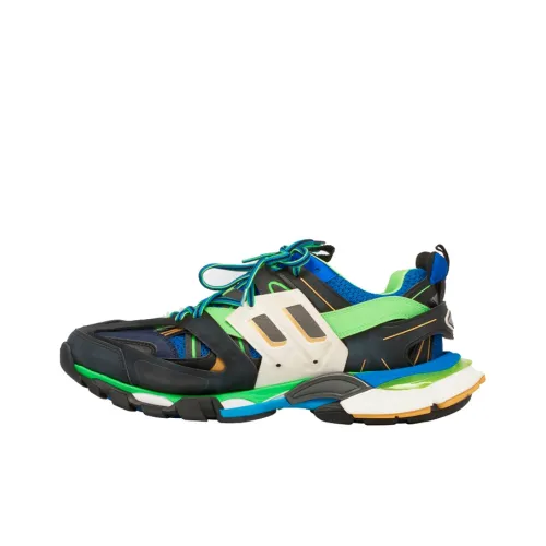 Balenciaga Track Low Top Толстая подошва Кроссовки Мужские Черные Зеленые