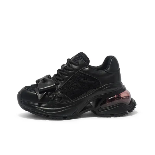 Coup de Foudre Дышащий Moisture Wicking Увеличение Высоты Низкий Топ Толстая Подошва Кроссовки Женские