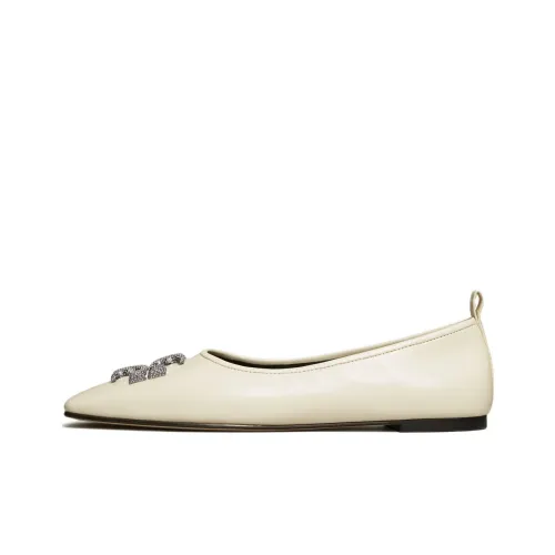 Tory Burch ELEANOR Туфли на плоской подошве Женские Белые