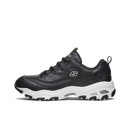 Skechers D'LITES 1,0 Low Топ Кроссовки с Толстой Подошвой Мужские Черные