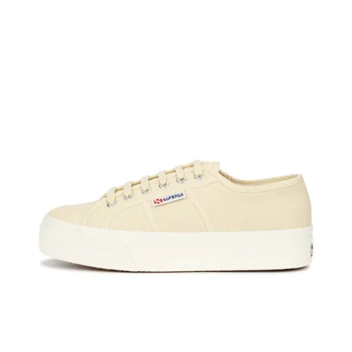SUPERGA Low-Top Canvas Shoes Ecru Women's