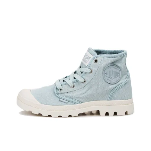 Palladium Pampa Hi противоскользящие устойчивые к истиранию высокие кеды женские светло-синие