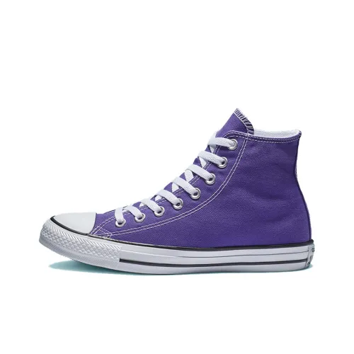 Converse Chuck Taylor All Star High Топ Влагоотводящий Высокий Топ Кеды Унисекс Фиолетовый