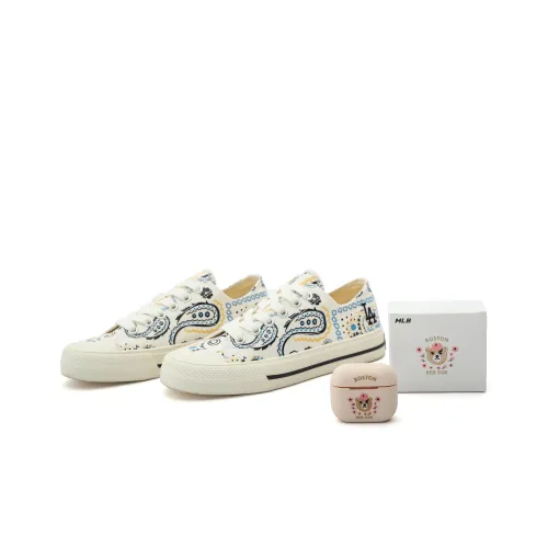 MLB Playball Canvas Shoes Low Top White Unisex MLB Playball Кеды Низкие Белые Унисекс