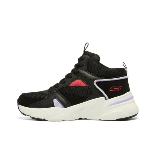 Skechers BOBS BAMINA MID Топ Толстая подошва Кроссовки Женские Черные