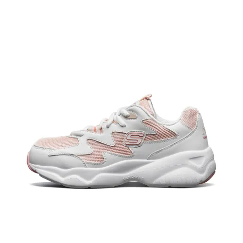 Skechers D'LITES Series Низкий Топ Толстая Подошва Кроссовки Женские Белые