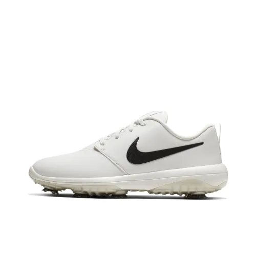 nike Roshe Golf Tour Шокабойные Противоскользящие Устойчивые к истиранию Низкий Топ Обувь для гольфа Мужская Молочно-белая