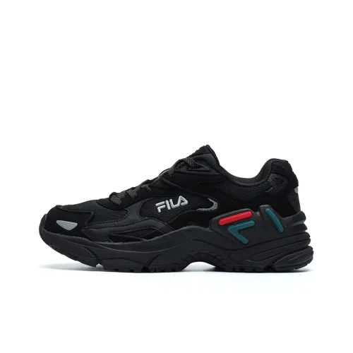 FILA FUSION Catapult Износостойкие Дышащие Низкие Кеды Женские Черные