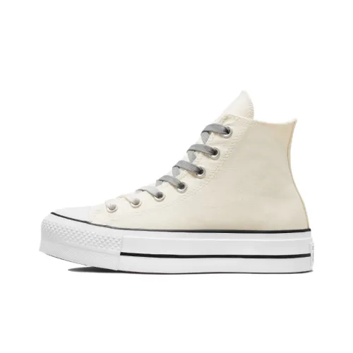 Конверс All Star Lift CHUCK TAYLOR Платформа Высокие Кеды Женские Oats Коричневый