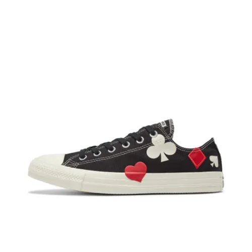 Конверс 1970s Poker Card Print Low Top Canvas Shoes Unisex Black