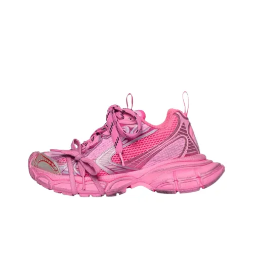 Balenciaga 3XL Низкий Топ Толстая Подошва Кроссовки Женские Розовые