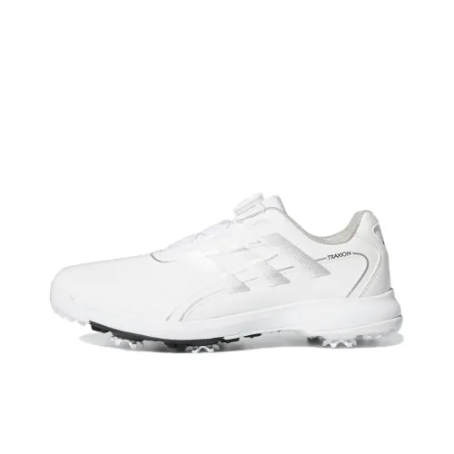 Adidas Traxion Max BOA противоскользящая устойчивая к истиранию низкая обувь для гольфа мужская белая