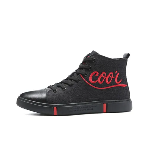 YEDANI High-Top Canvas Shoes Мужские Черные
