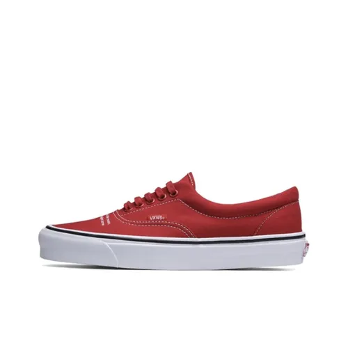 Vans Era Устойчивые к истиранию Низкие Кеды Унисекс Красный