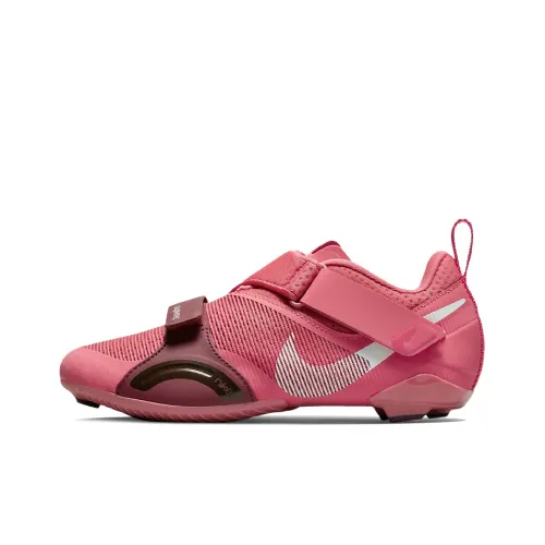 nike SuperRep Cycle Шокабсорберы Противоскользящие Устойчивые к истиранию Легкие Низкий Топ Велосипедные кроссовки Женские Розовые