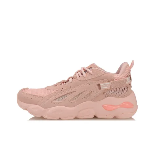 LiNing Butterfly Slip-resistant Abrasion-resistant Low-top Footwear Women's Pink