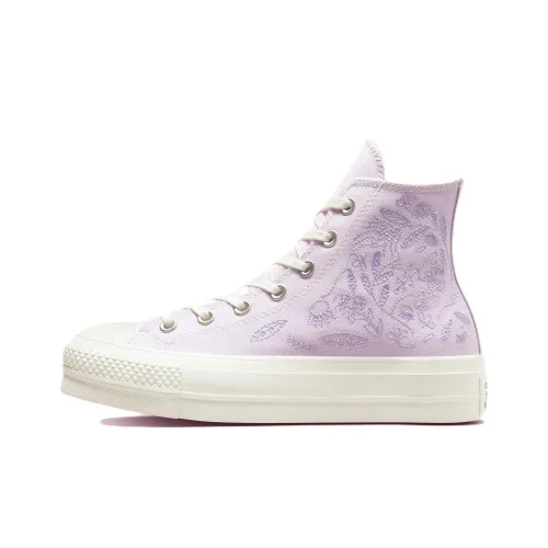 Конверс All Star Lift CHUCK TAYLOR Платформа Высокие Кеды Женские Таро Фиолетовый