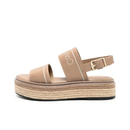 CALVIN KLEIN One Ремень Сандалии Женские Бежевые