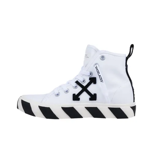 OFF Белый Vulcanized Кеды MID Топ Мужской