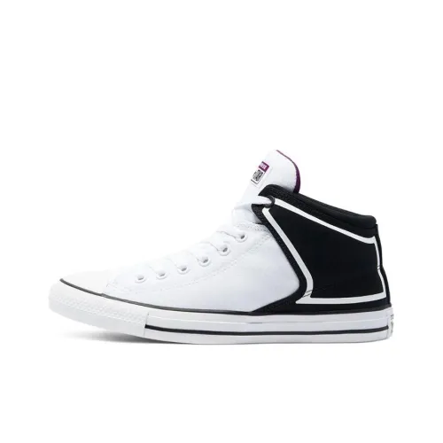 Converse Chuck Taylor All Star HIGH STREET MID Топ Скейтборд Кроссовки Унисекс Белый Черный