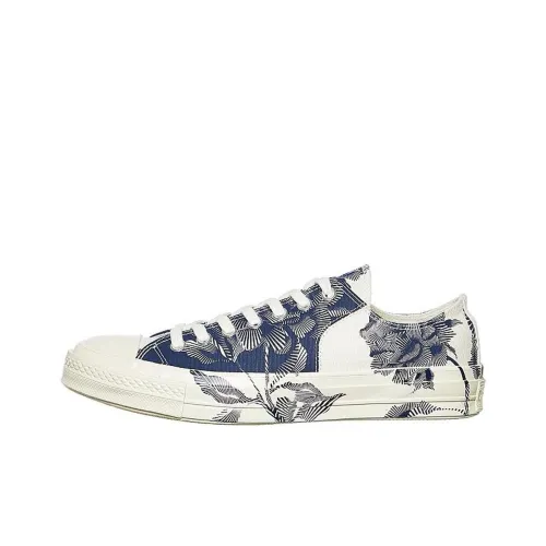 Converse Chuck Taylor All Star 70 Бык Блок Темно-синий Низкий Топ Кеды Унисекс Бежево-синий