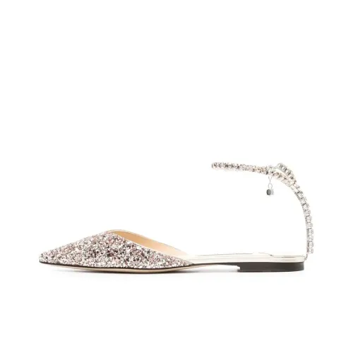 Jimmy Choo Туфли на плоской подошве Женские Розовые