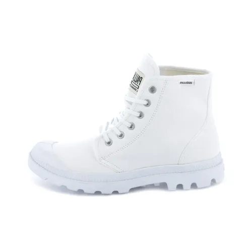 Palladium Pampa Hi ORIGINALE противоскользящие устойчивые к истиранию дышащие высокие кеды унисекс чисто белый