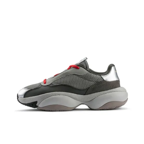 PUMA Alteration PN 2 Легкий Низкий Топ Толстая Подошва Кроссовки Унисекс Серый Серебряный
