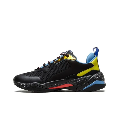 PUMA Thunder Space Low Top Crepe Sneakers Unisex Black Yellow Blue
