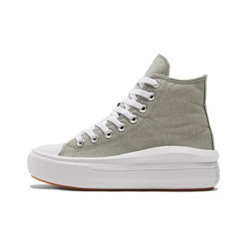 Converse Chuck Taylor All Star Move High Топ Кеды Женские Серый Белый
