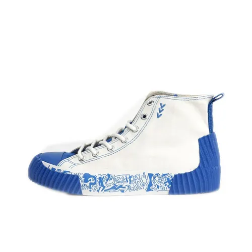 ISTEP High-Top Canvas Shoes Dodger Blue Women's