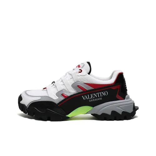 Valentino Climbers Low Топ Толстая подошва Кроссовки Мужские Белый Черный