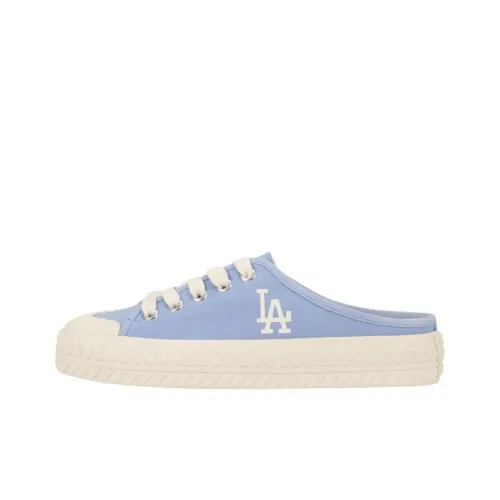 MLB Playball Mule Slip Resistant Abrasion Resistant Легкий Низкий Топ Кеды Женские Небесно-голубой