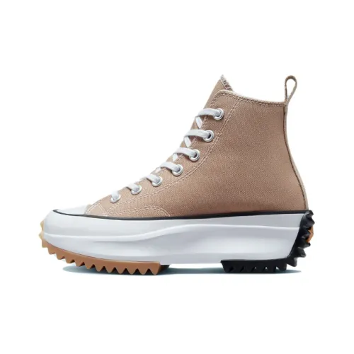 Converse Run Star Hike Платформа MID Топ Кеды Унисекс Медово-чайный коричневый